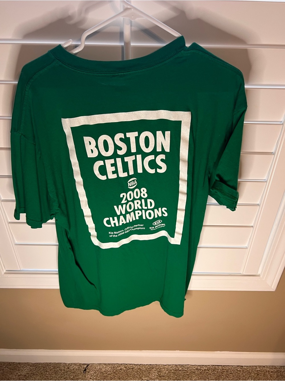 Anvil Boston Celtics Green T-Shirt with White Print
